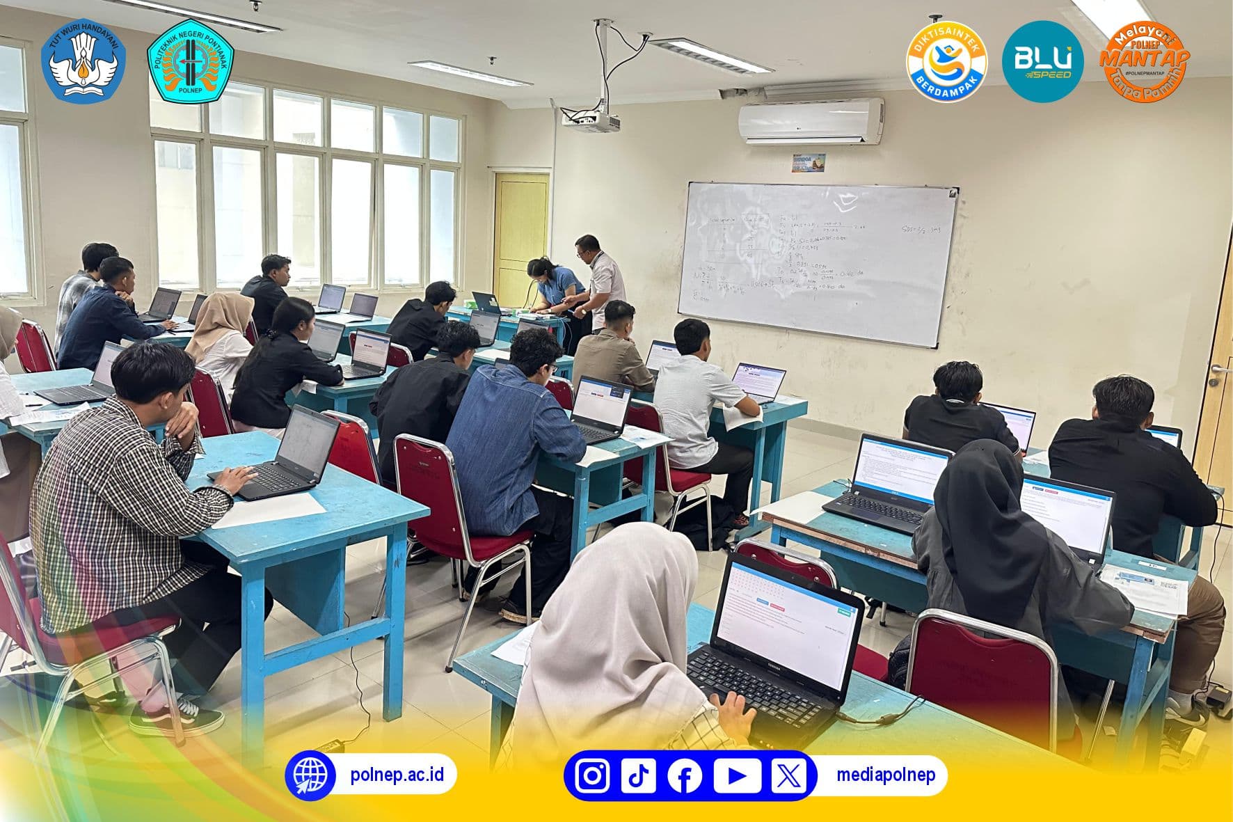 SUASANA HARI KEDUA UJIAN SM-KPN TAHUN 2025 DI GEDUNG TERPADU POLNEP BERJALAN LANCAR DAN PENUH SEMANGAT