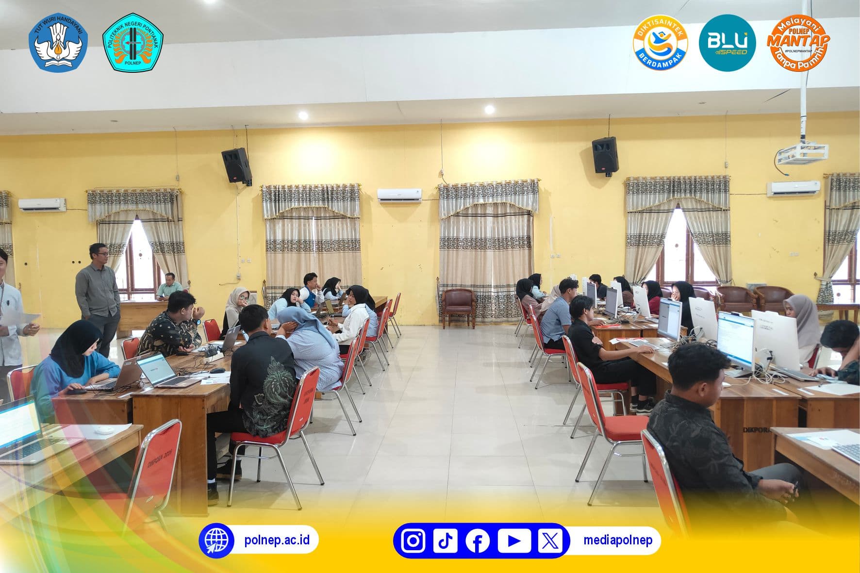 SEBAGAI PERGURUAN TINGGI VOKASI YANG UNGGUL DI SUKAMARA, PSDKU POLNEP SUKSES SELENGGARAKAN UTBK SM-KPN TAHUN 2025
