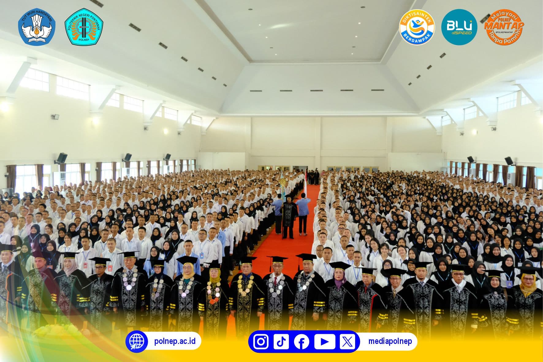 PKKMB 2025 POLITEKNIK NEGERI PONTIANAK RESMI DIMULAI : LANGKAH AWAL MAHASISWA BARU MENUJU DUNIA VOKASI
