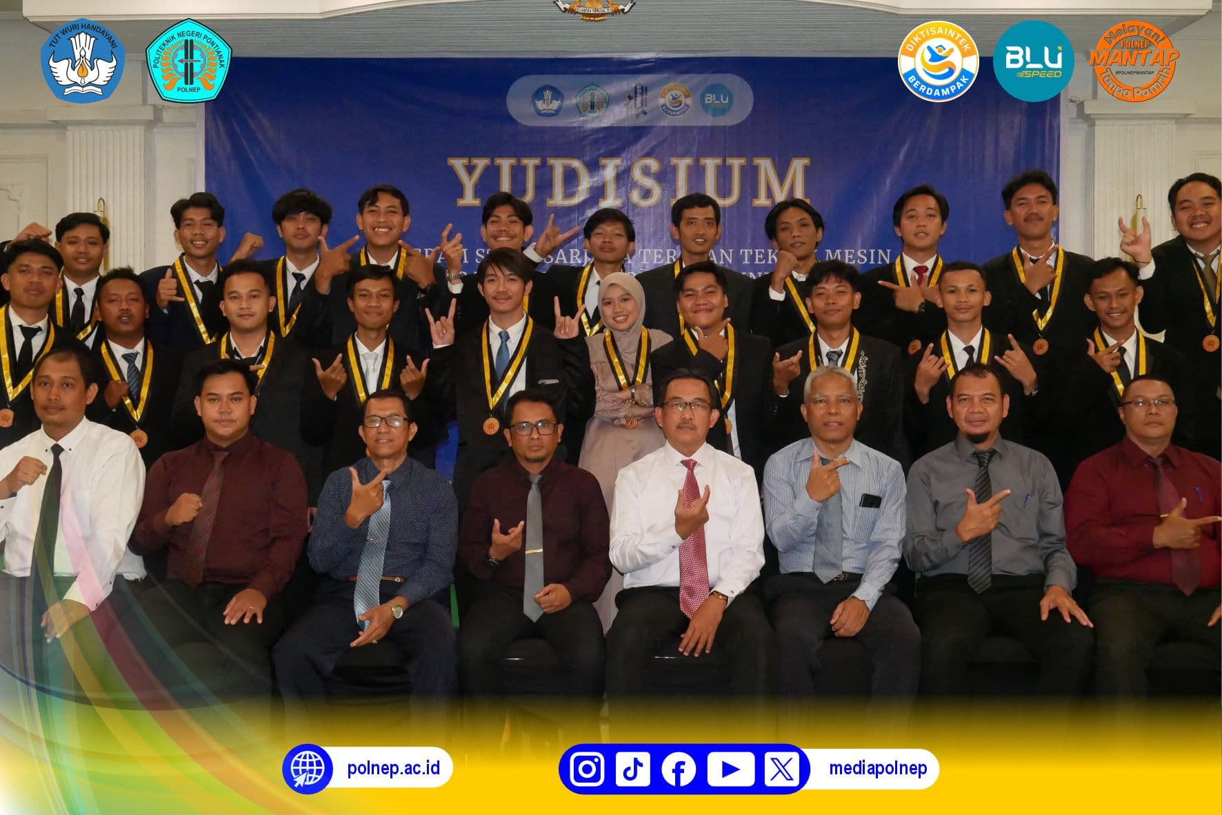 MOMENTUM BERSEJARAH : JURUSAN TEKNIK MESIN POLNEP GELAR YUDISIUM, 149 LULUSAN SIAP MELANGKAH MENUJU DUNIA PROFESIONAL!