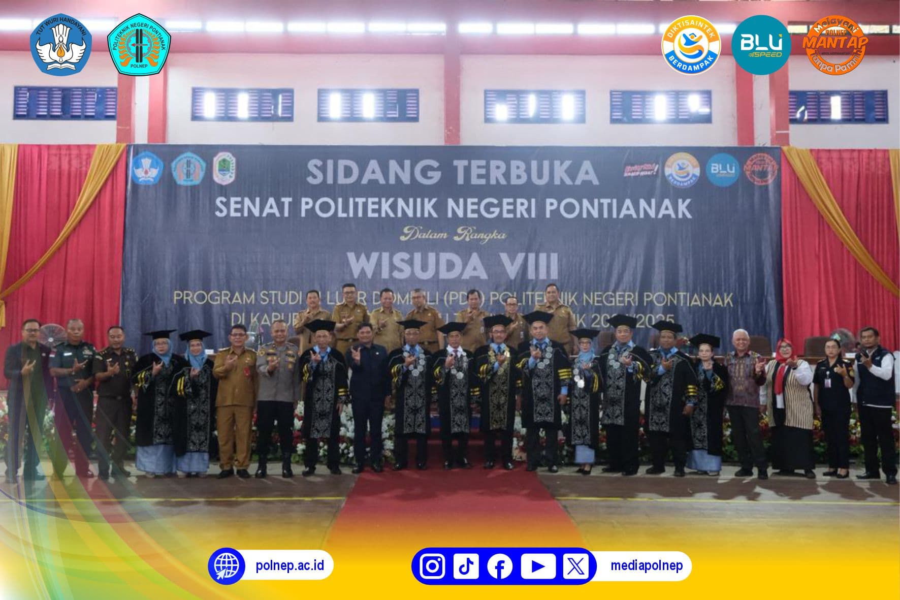 WUJUD NYATA PENDIDIKAN VOKASI BERKUALITAS: PDD POLITEKNIK NEGERI PONTIANAK DI KAPUAS HULU KUKUHKAN RATUSAN WISUDAWAN YANG SIAP BERSAING