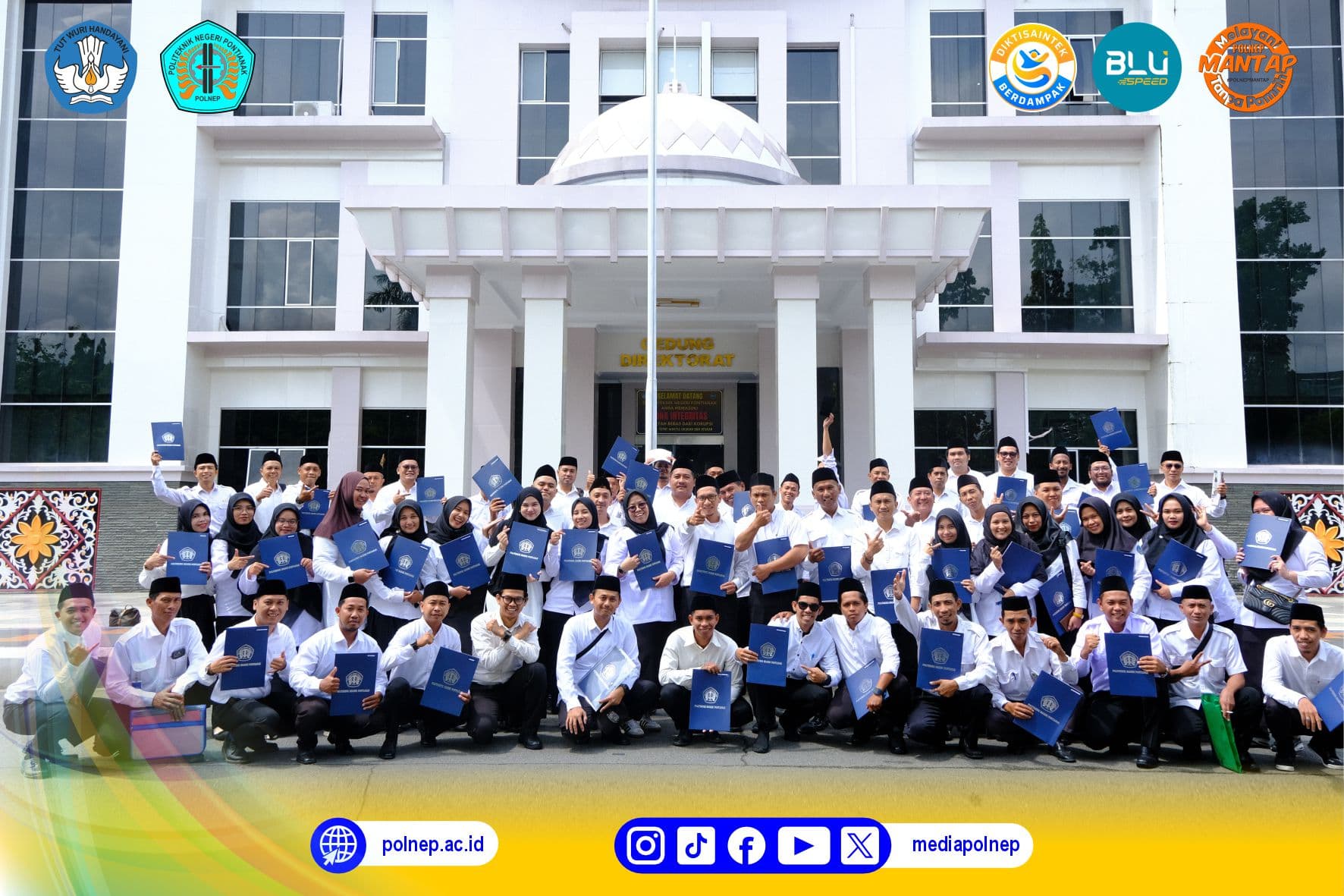 PULUHAN DOSEN DAN TENAGA KEPENDIDIKAN DI LINGKUNGAN POLITEKNIK NEGERI PONTIANAK RESMI TERIMA SK PENGANGKATAN PPPK