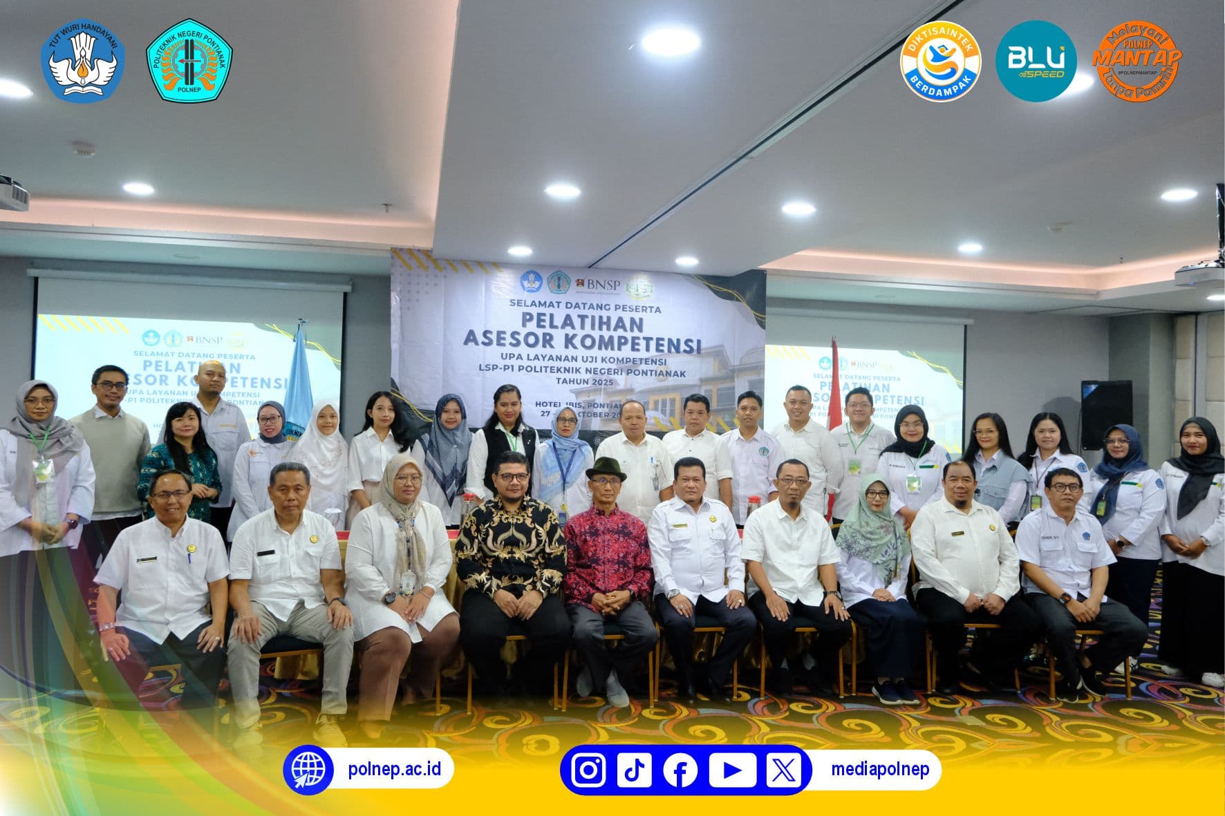 UPA LAYANAN UJI KOMPETENSI POLNEP GELAR PELATIHAN ASESOR KOMPETENSI BERSTANDAR BNSP UNTUK TINGKATKAN MUTU SDM