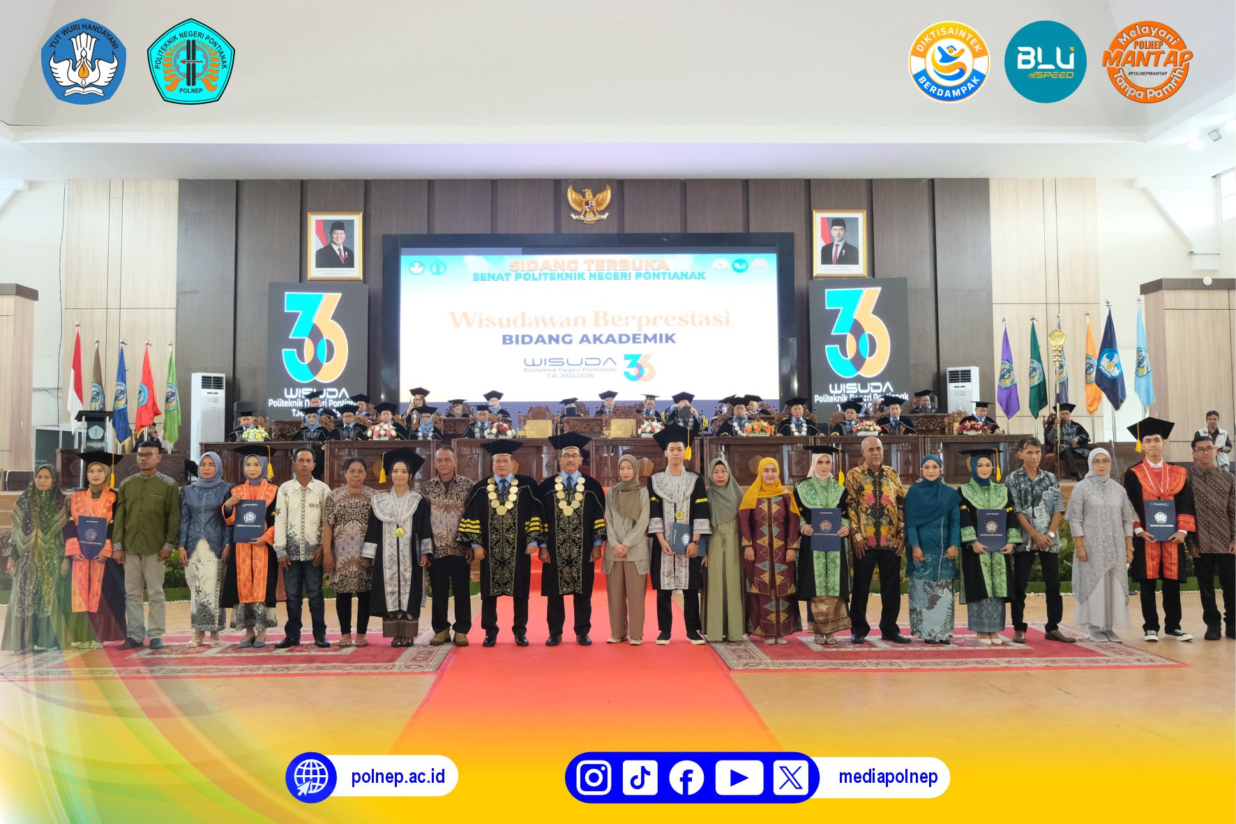POLITEKNIK NEGERI PONTIANAK GELAR WISUDA HARI KE DUA : LULUSAN RESMI DIKUKUHKAN DAN SIAP BERKARYA UNTUK BANGSA DAN NEGARA