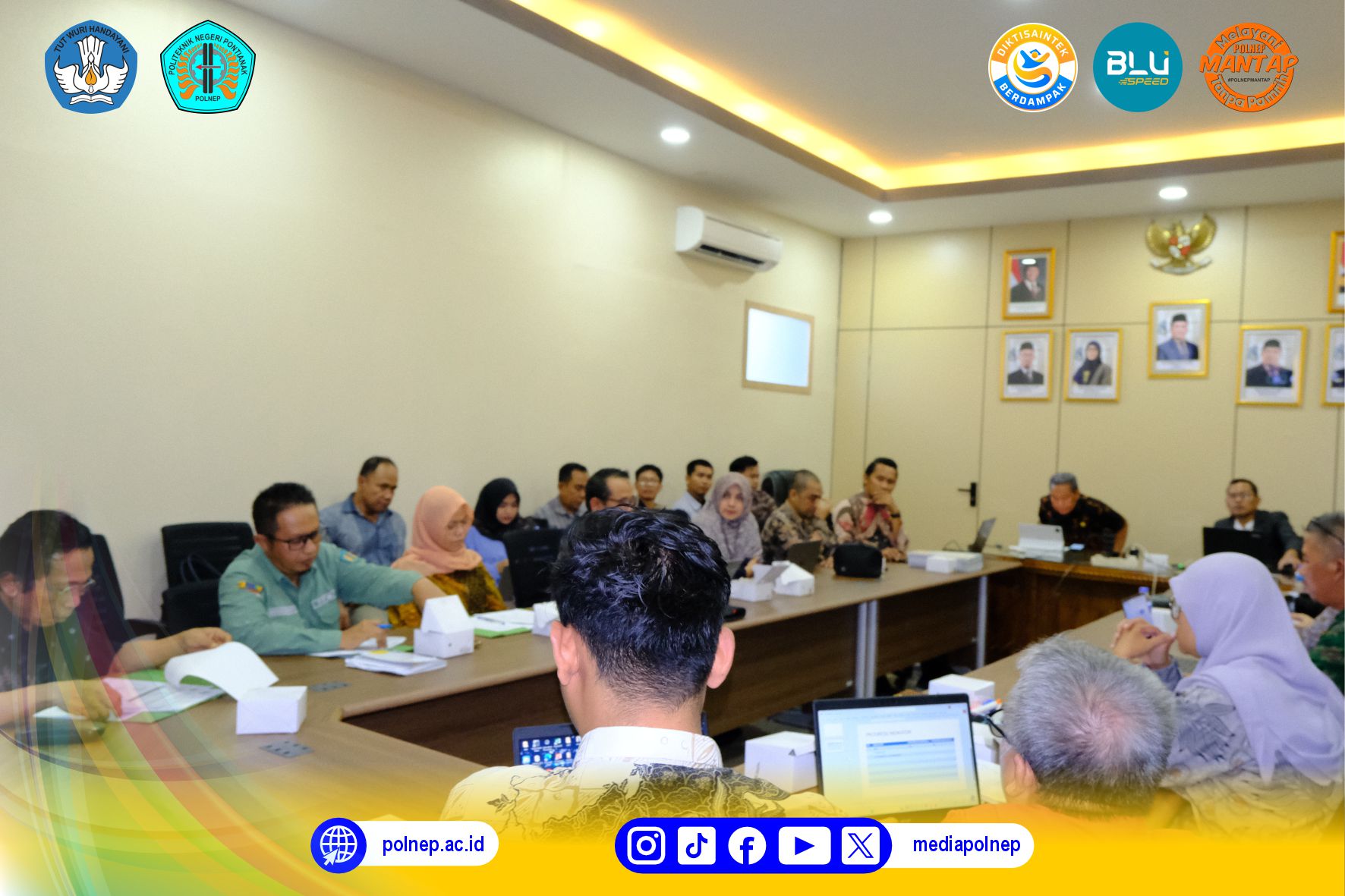 POLITEKNIK NEGERI PONTIANAK MENERIMA KUNJUNGAN TIM LPDP DALAM RANGKA VISITASI PEMANTAUAN KEMAJUAN PROGRAM BERDIKARI