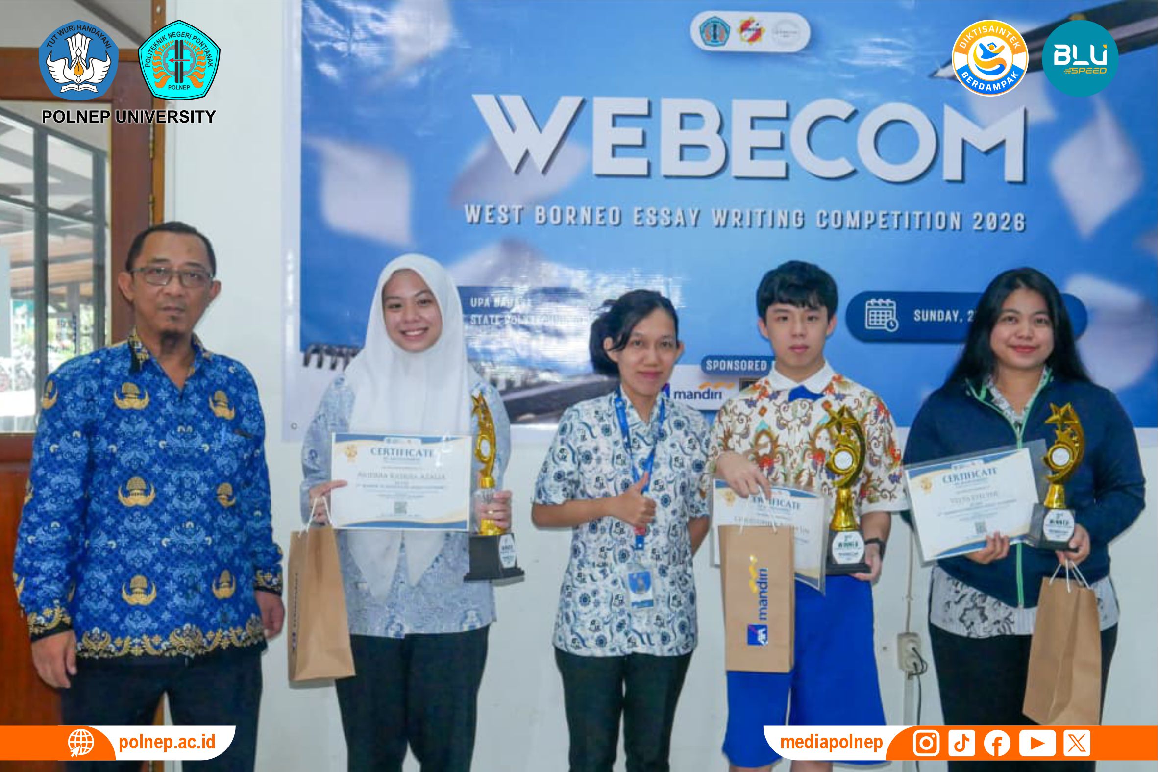 UPA BAHASA POLNEP RESMI MENUTUP WEBECOM 2026 BERTEMA GREEN ENERGY DENGAN MERIAH DAN PENUH ANTUSIAS