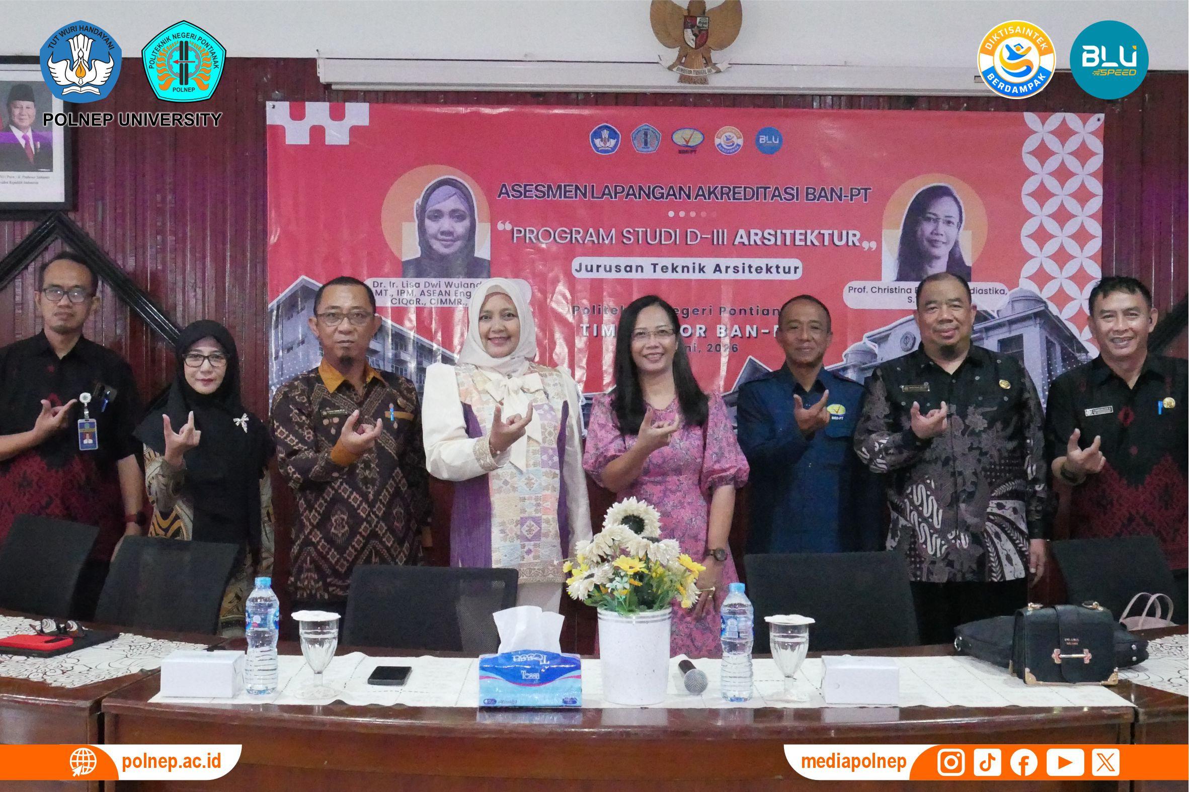 PERKUAT KUALITAS PENDIDIKAN, PROGRAM STUDI D3 ARSITEKTUR MELAKSANAKAN ASESMEN LAPANGAN AKREDITASI BAN-PT