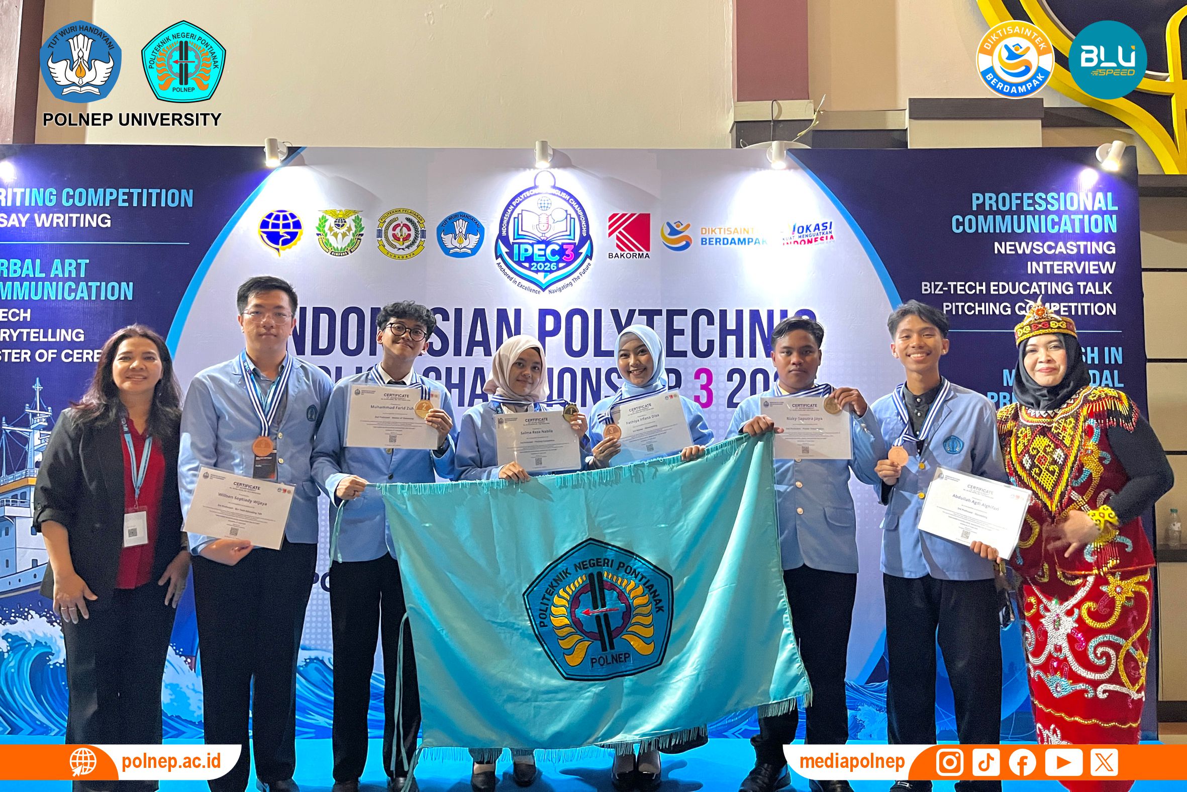 MAHASISWA POLNEP KEMBALI TOREHKAN PRESTASI DI TINGKAT NASIONAL, RAIH ENAM MEDALI PADA AJANG IPEC 2026